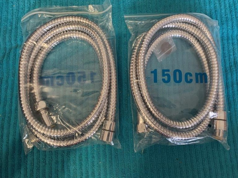 New in Packaging Braided Water Hoses, 150cm Long - Qty 18