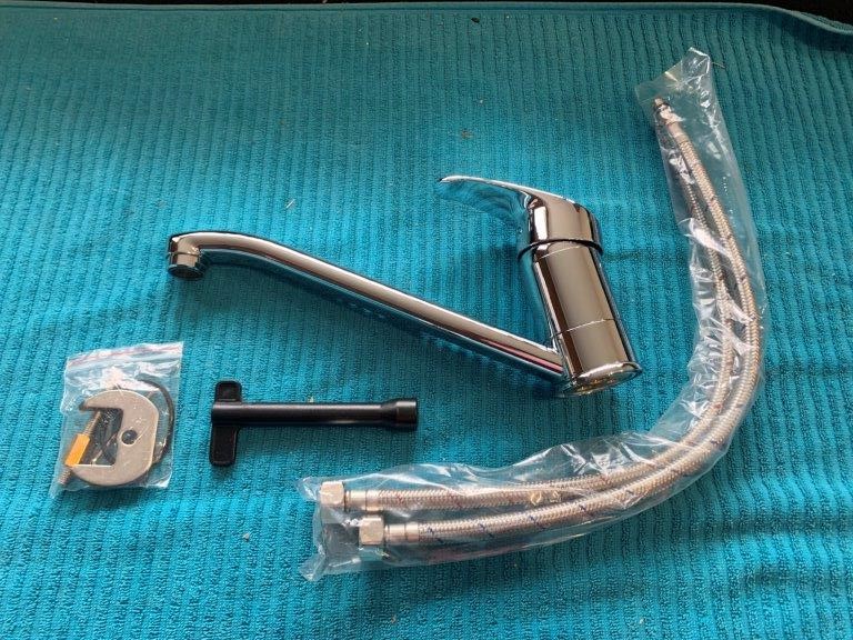 New in Box Phoenix Sink Mixer, Brass, Chrome Finish - Quantity 1