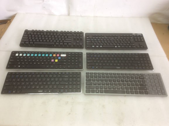 Ducky  & Elecom & Dell  & Rapoo  Mixed Brand Keyboard (Lot of 6)