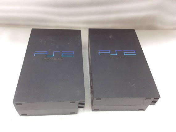 Sony PlayStation 2 SCPH-50002 Console Black (Lot of 2)