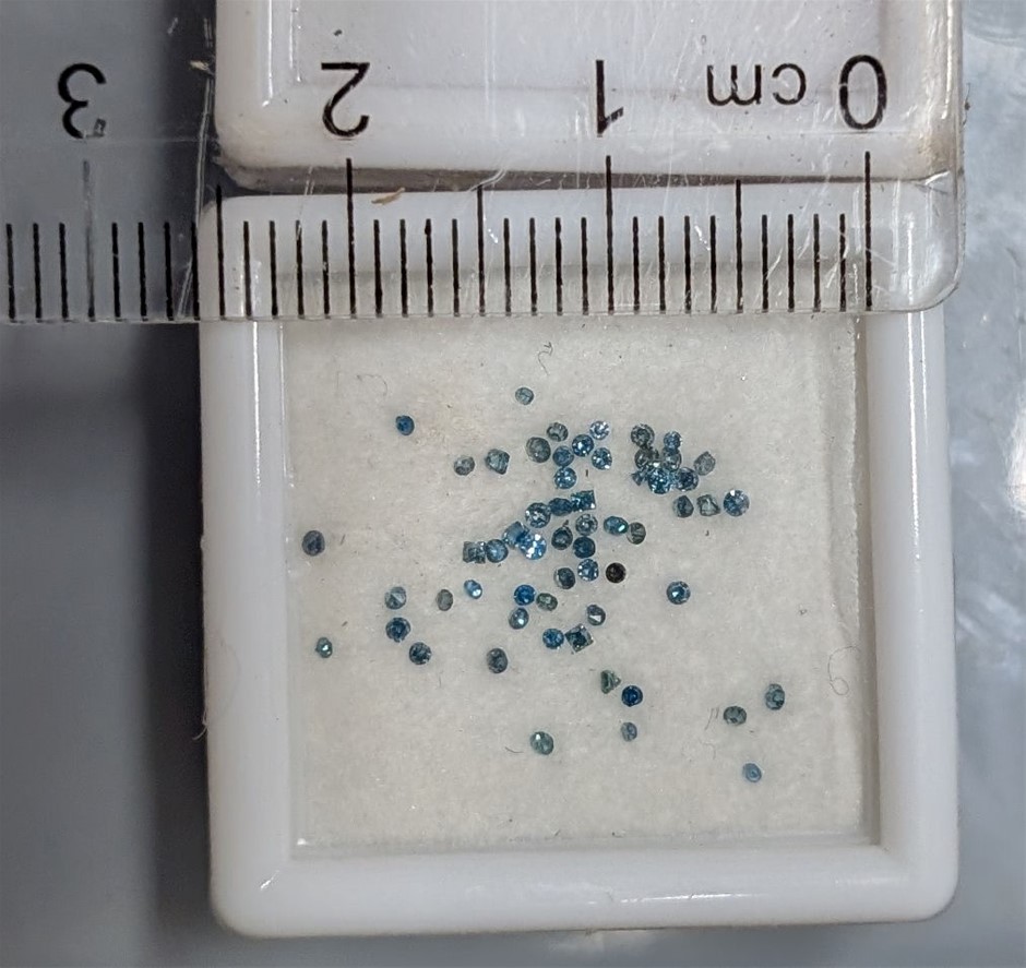 Quarter carat BLUE DIAMOND Gemstones