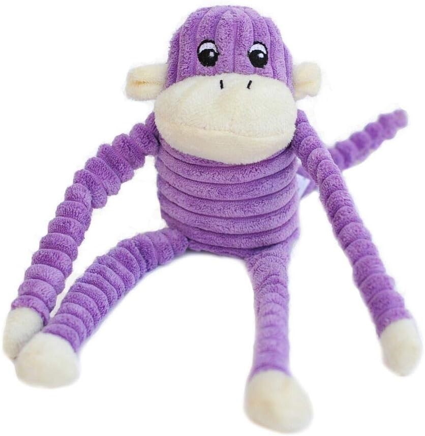 3 X ZIPPYPAWS Spencer Crinkle Monkey Purple, Small 28 X 10cm.