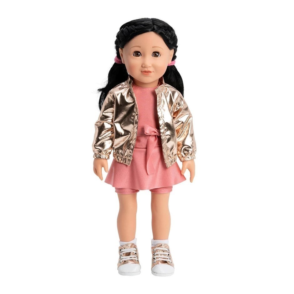 ADORA - Realistic 18-inch Doll - "ATHLETIC LILY". Soft, Huggable Body. Move