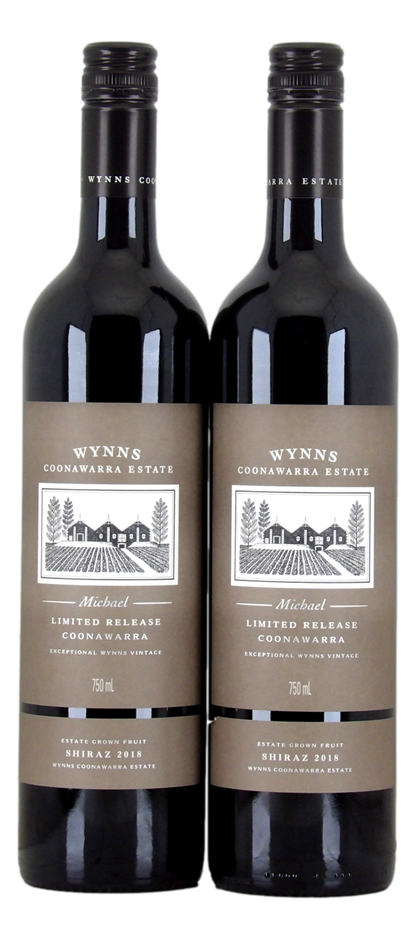 Wynns Coonawarra Michael Limited Release Shiraz 2018 (2x 750mL) SA