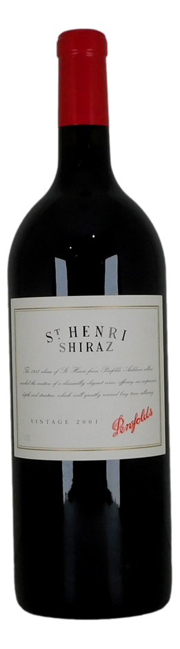 Penfolds `St Henri` Shiraz 2001 (1 x 1.5L Magnum), SA.