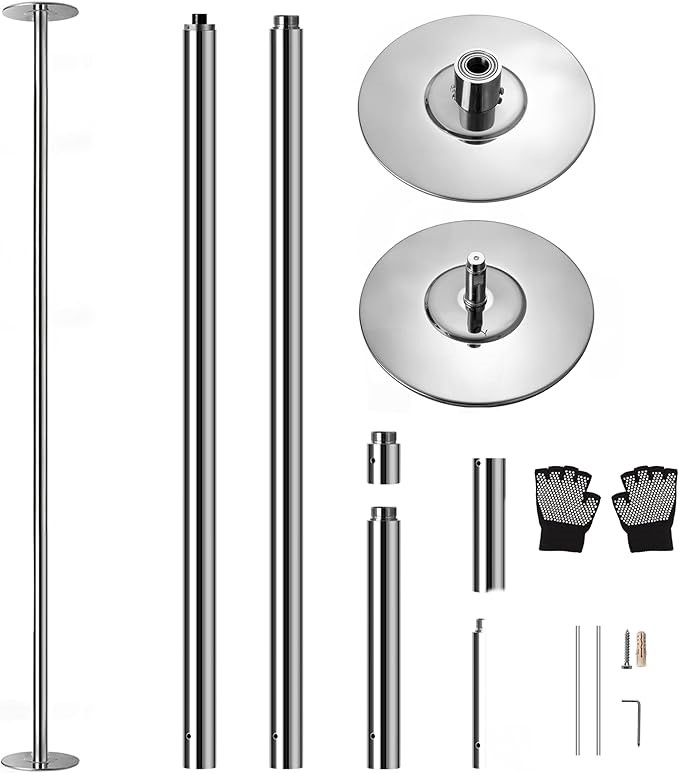 SERENELIFE Professional Spinning Dance Pole, 45mm Portable Exercise Pole.