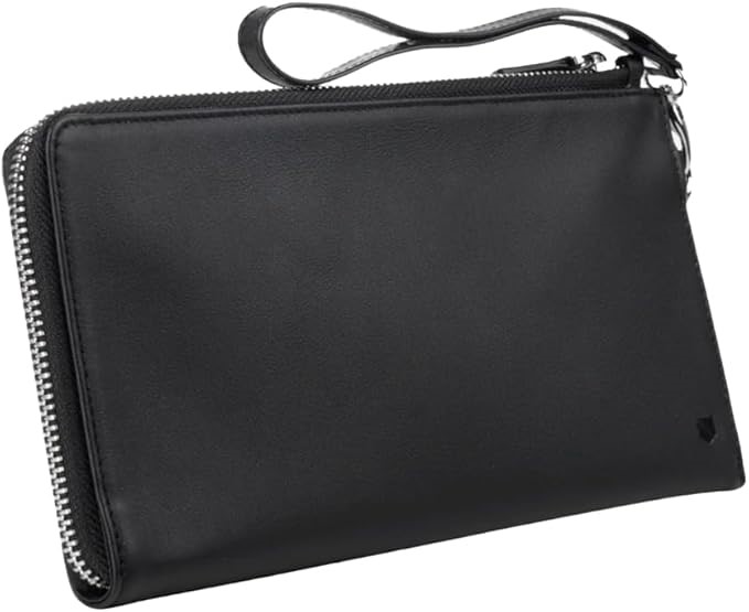 SLNT RFID & NFC Blocking Leather Clutch Handbag, Premium Materials, 6 Card