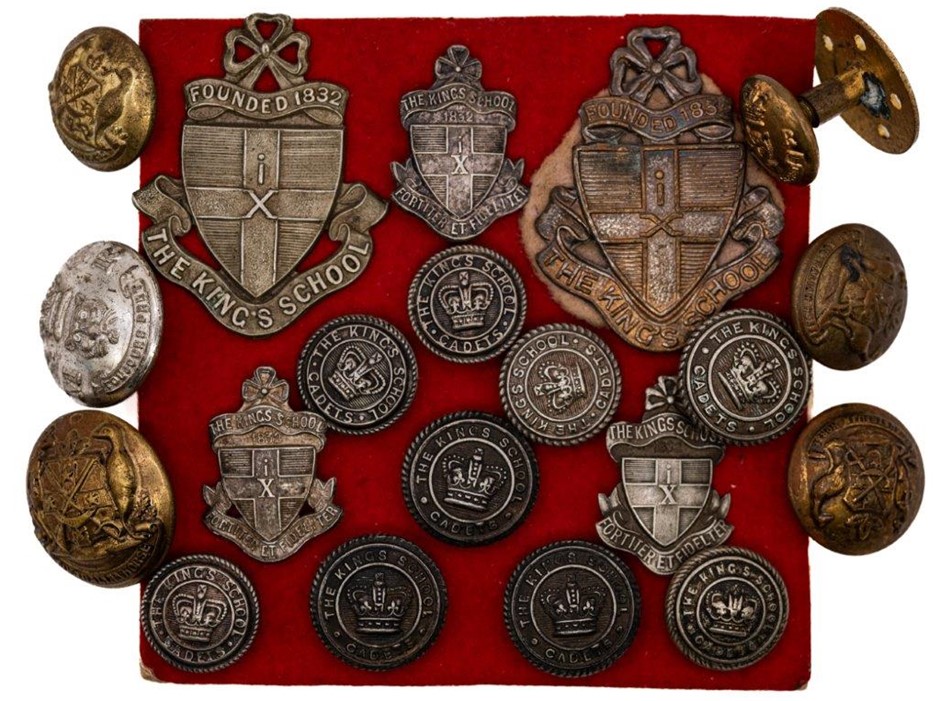 Approx. x20 AU NSW King's School & Mounted Rifle Badges, C1892-1901