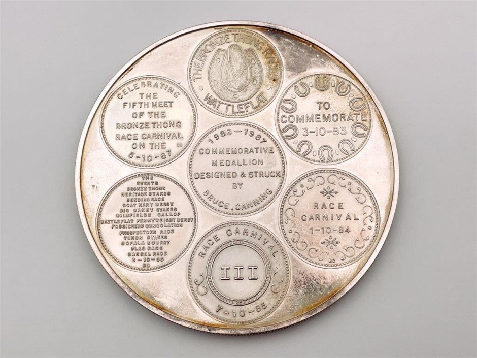 The Bronze Thong Races Wattleflat Commemorative Race Carnival Medallion