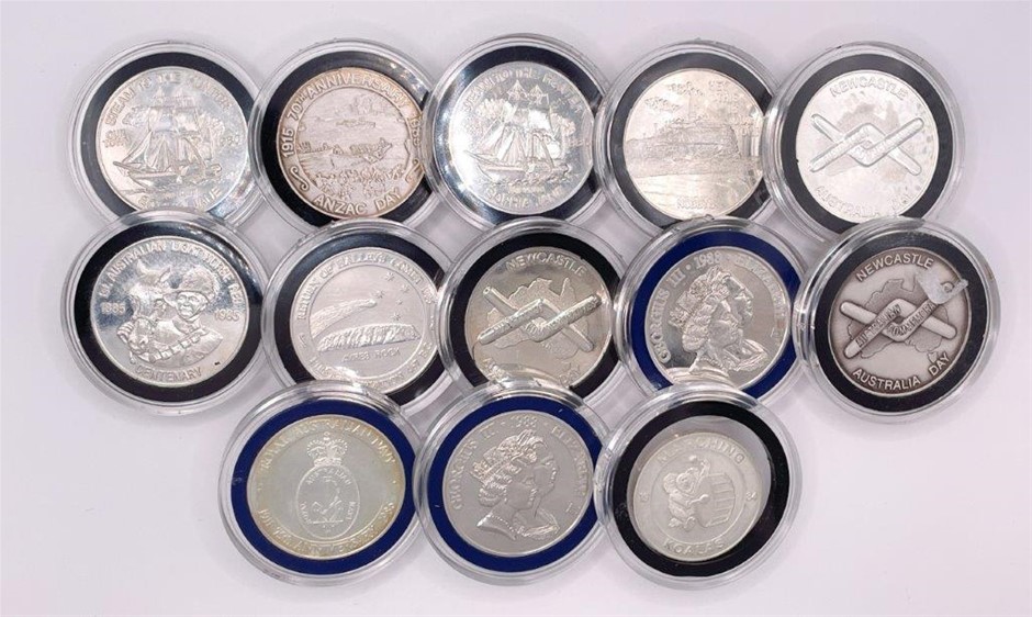 13 x AU Asstd Comm Medals from Newcastle and Hunter Region