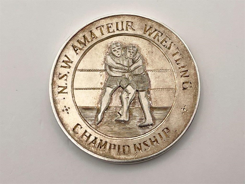 1937 Australian N.S.W. Amateur Wrestling Championship medal