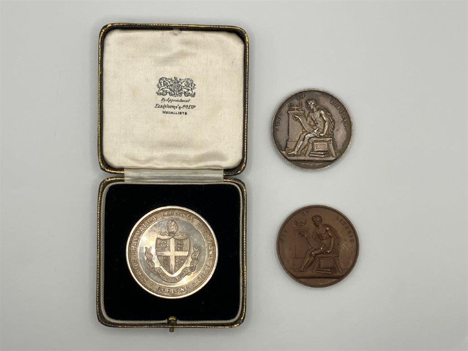 3x AU Historical Sport Medals 1877/1907, awarded to Griffith & Clifton