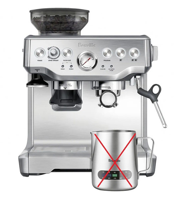 BREVILLE Barista Express Coffee Machine. Model BES875BSS. NB: Minor Use, No
