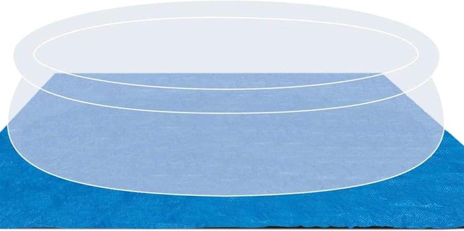 INTEX Pool Ground Cloth - Durable Polyethylene Material, Tear & Water-Resis