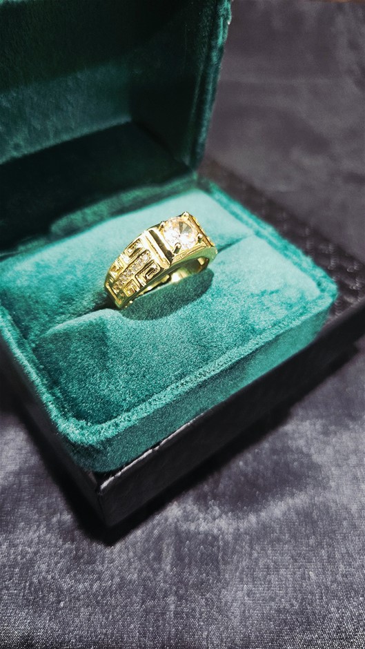 1.0ct GRA Moissanite White Brilliant Cut Ring