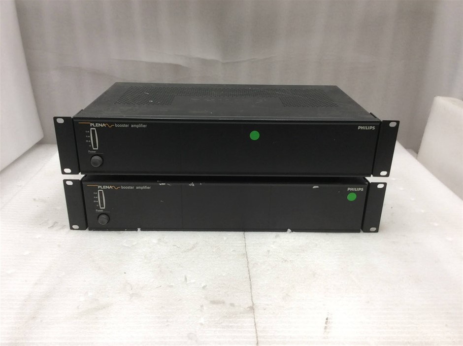 Philips Plena Booster Amplifier (Lot of 2)
