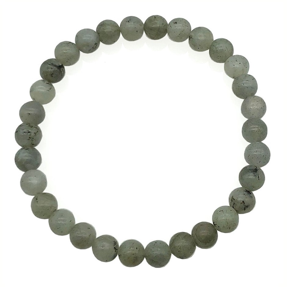 6mm Gorgeous Labradorite Gemstones Beaded Bracelet