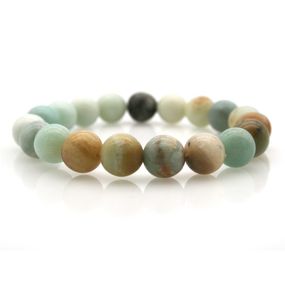 10mm Gorgeous Amazonite Gemstones Beaded Bracelet