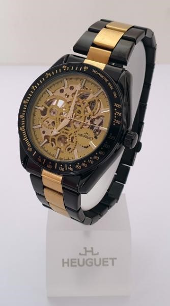 HEUGUET 'Mark 1' Men's Automatic Openworked Watch