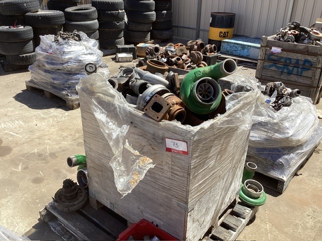 Various Makes And Models Of Turbos, Crate Of