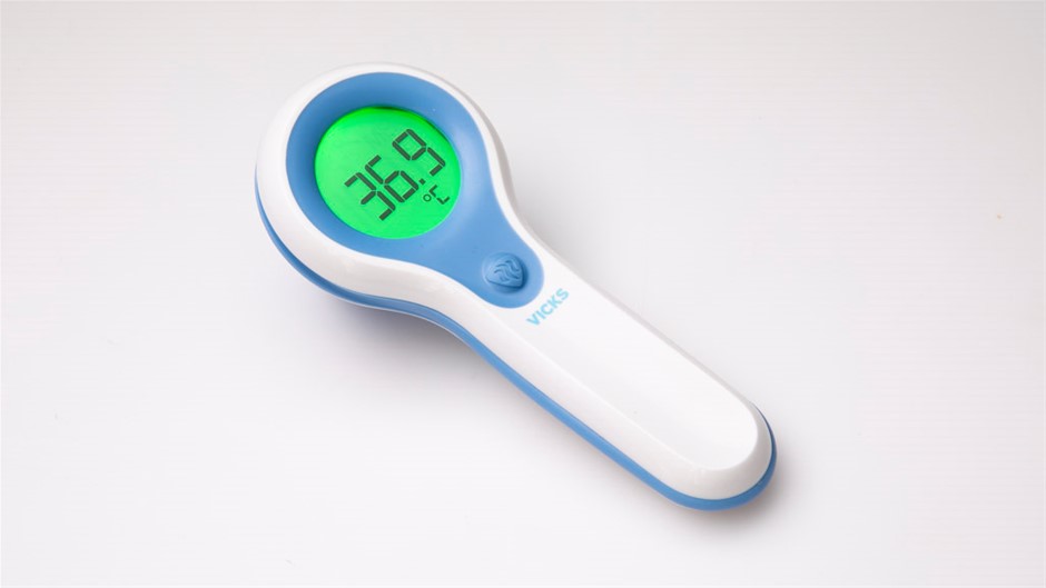 VICKS V977AUS01 Forehead Thermometer NB: Minor use, damaged packaging