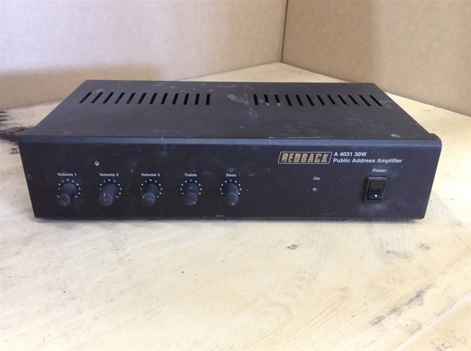 Redback A 4031 30W Public Address Amplifier