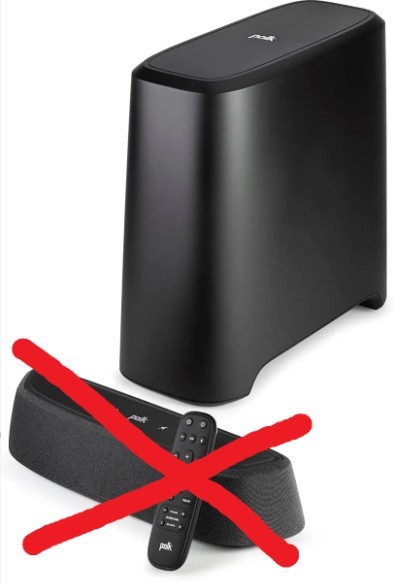 POLK 2Pc Magnifi Mini AX Soundbar/Subwoofer Speaker System Audio/Music Set