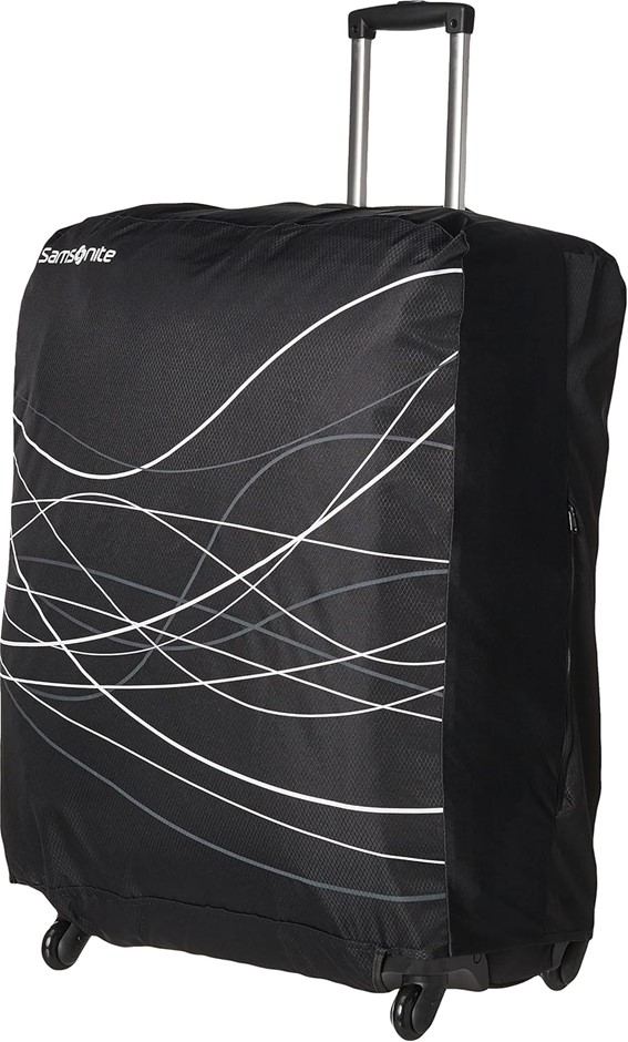 SAMSONITE Unisex-Adult Printed Luggage Cover, Black, Large, Printed Luggage