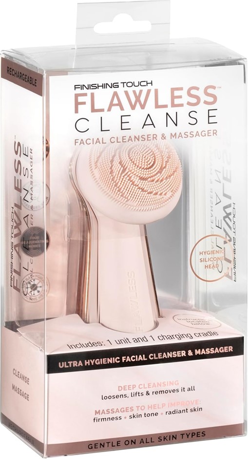 Finishing Touch Flawless Cleanse Silicone Facial Cleanser with 4 Massaging