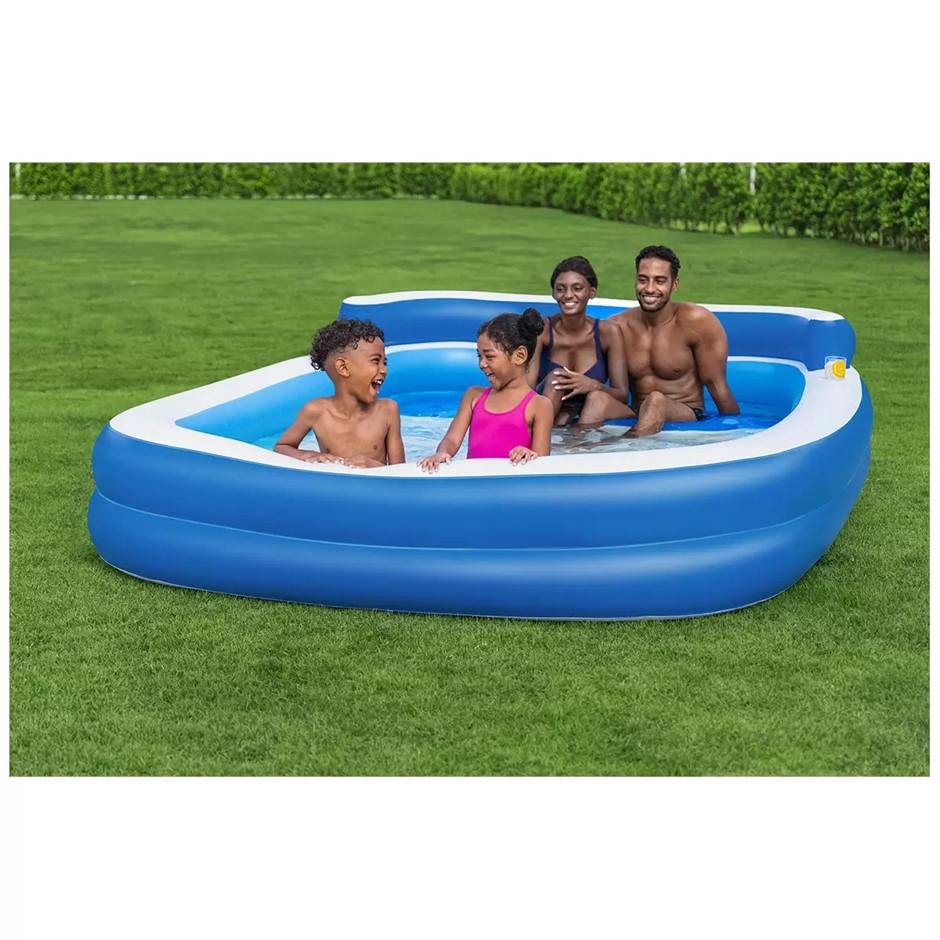 H2OGO! Inflatable Family Lounge Pool 305 x 218 x 69cm NB: opened box