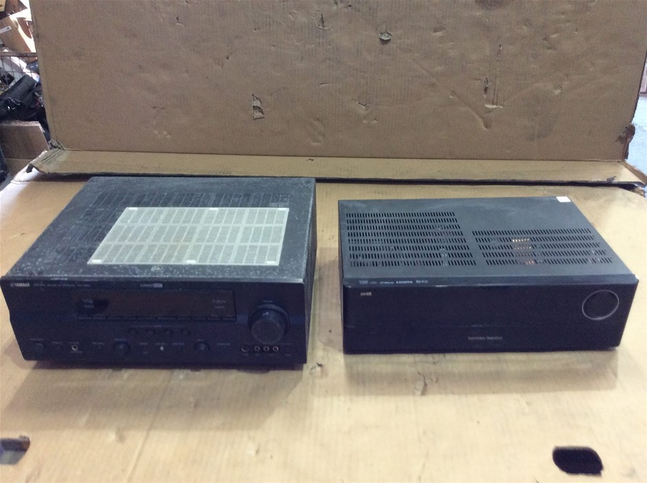 Yamaha Receiver + Harman Kardon Audio/Video Receiver (Lot of 2)