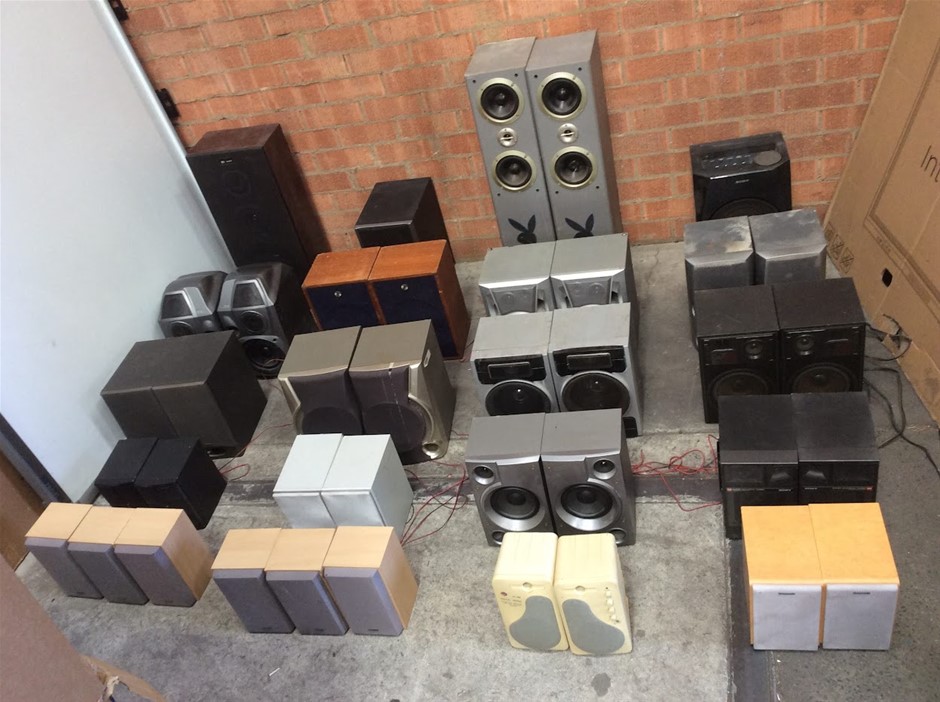 Mixed Brand Home Stereo Speaker Lot