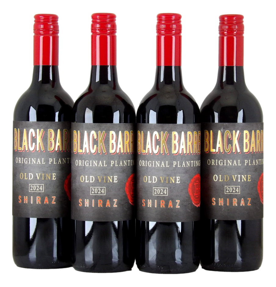Black Barrel Shiraz 2024 (4x 750mL), South Australia