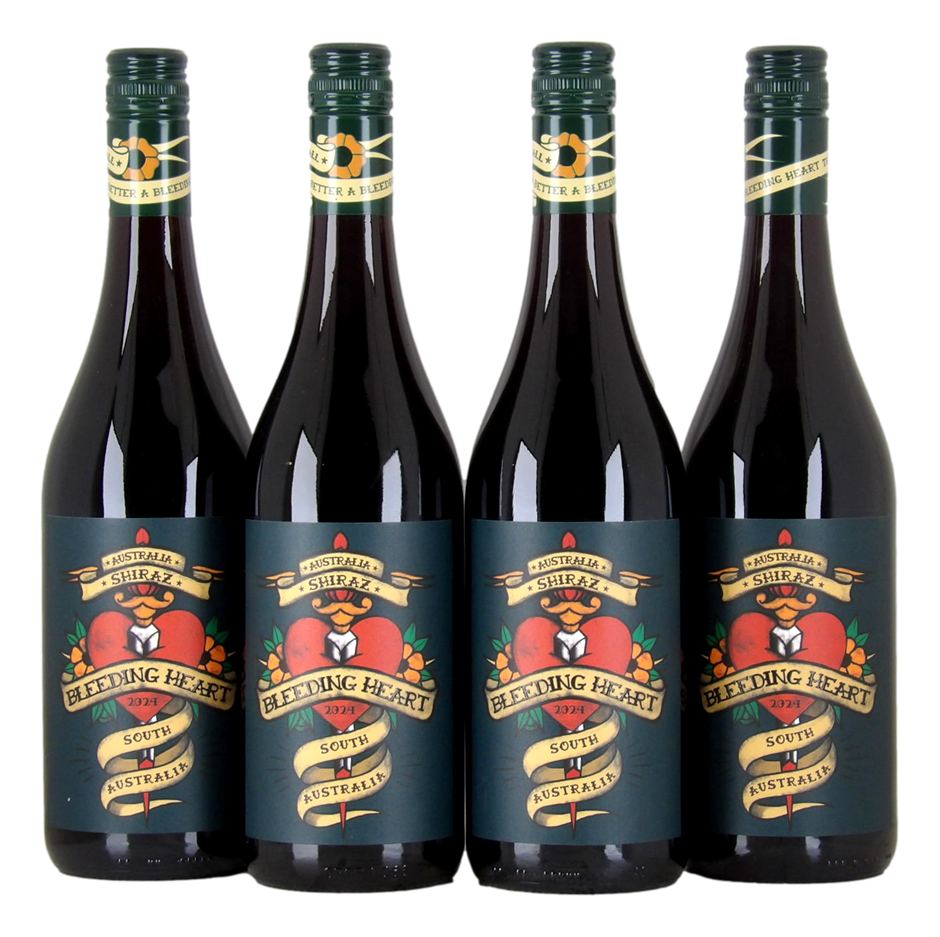 Bleeding Heart Shiraz 2024 (4x 750mL), South Australia