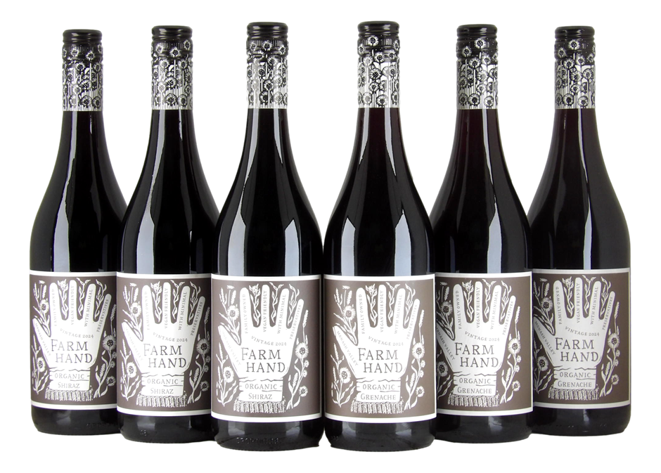 Mixed Farm Hand Organic Red Wine 2024 Pack (6x 750mL) SA