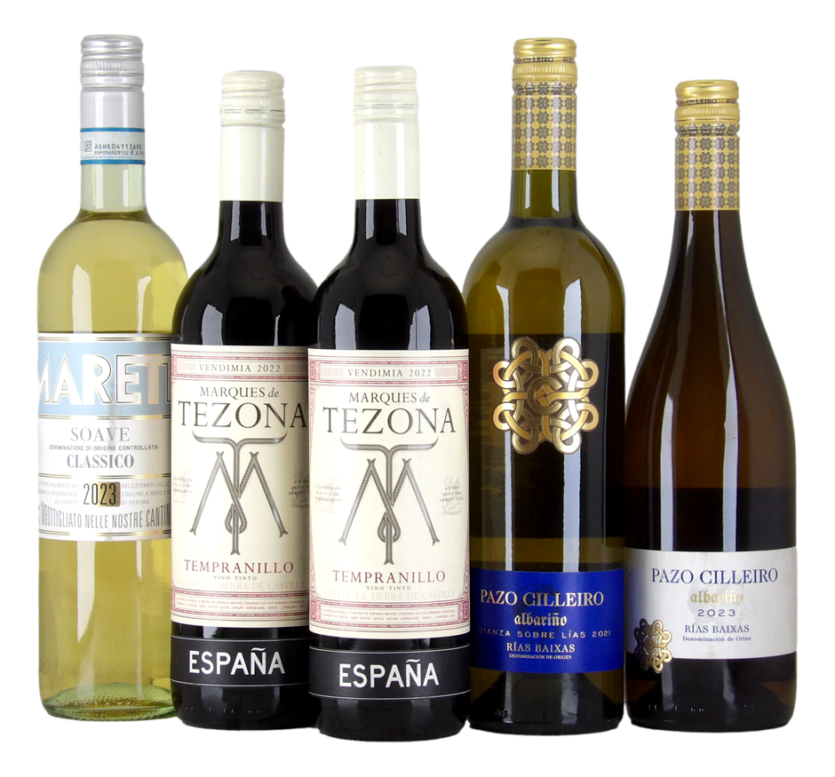 Mixed Imported Wine Pack (5x 750mL)