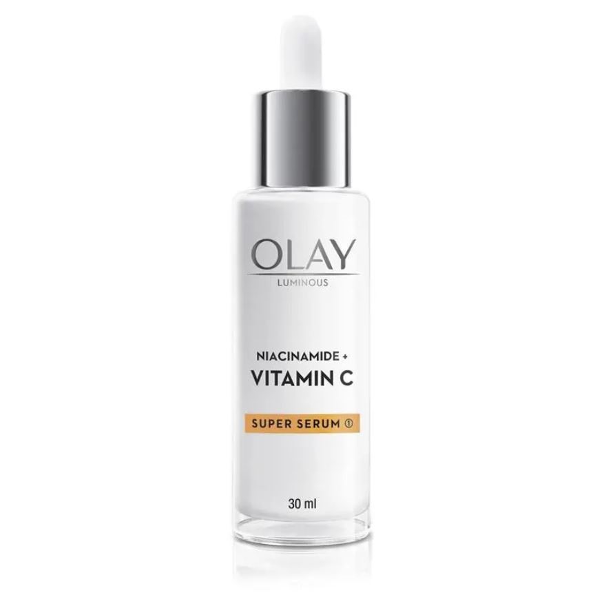 2 x Assorted OLAY Skin Serums, Incl: Niacinamide + Vitamin C Senstive Advan