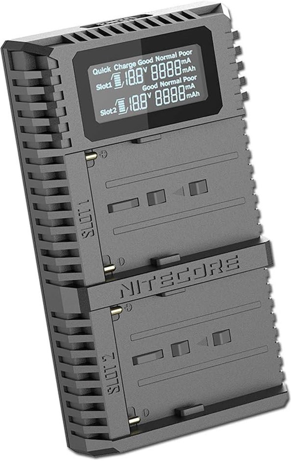 NITECORE USN3PRO USB Battery Charger for Sony NP-FM500H, NP-F730, NP-F750,