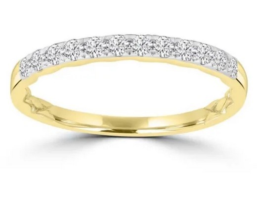 9K Yellow GOLD 0.25CT HI I1 DIAMOND RING
