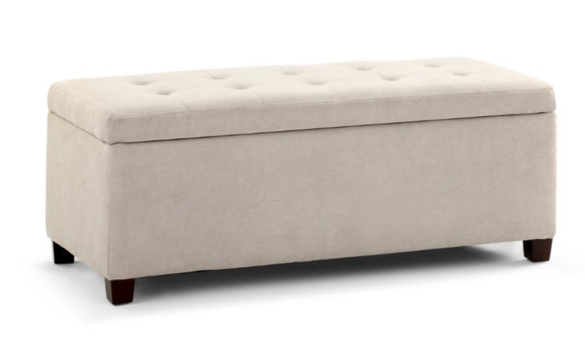 SHANGRI-LA Storage Ottoman, Beige.