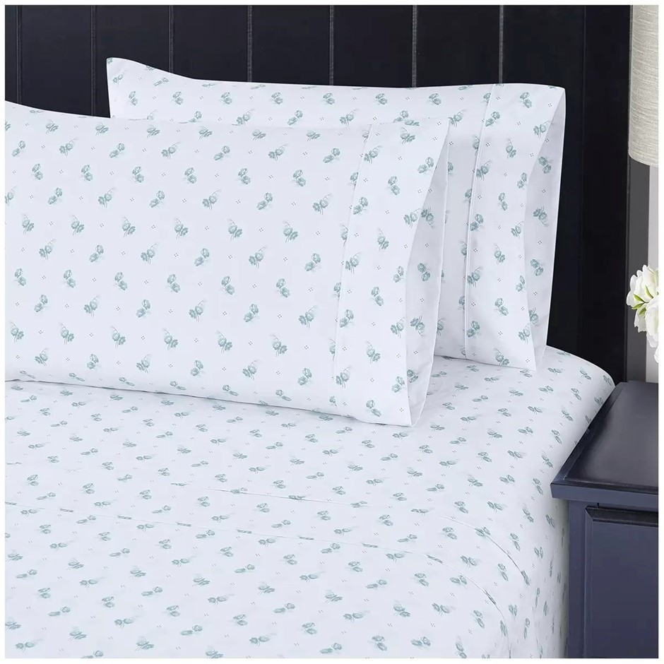SOUTH POINT 4pc Sheet Set, King Single, Calliope Floral. NB: Not in origina