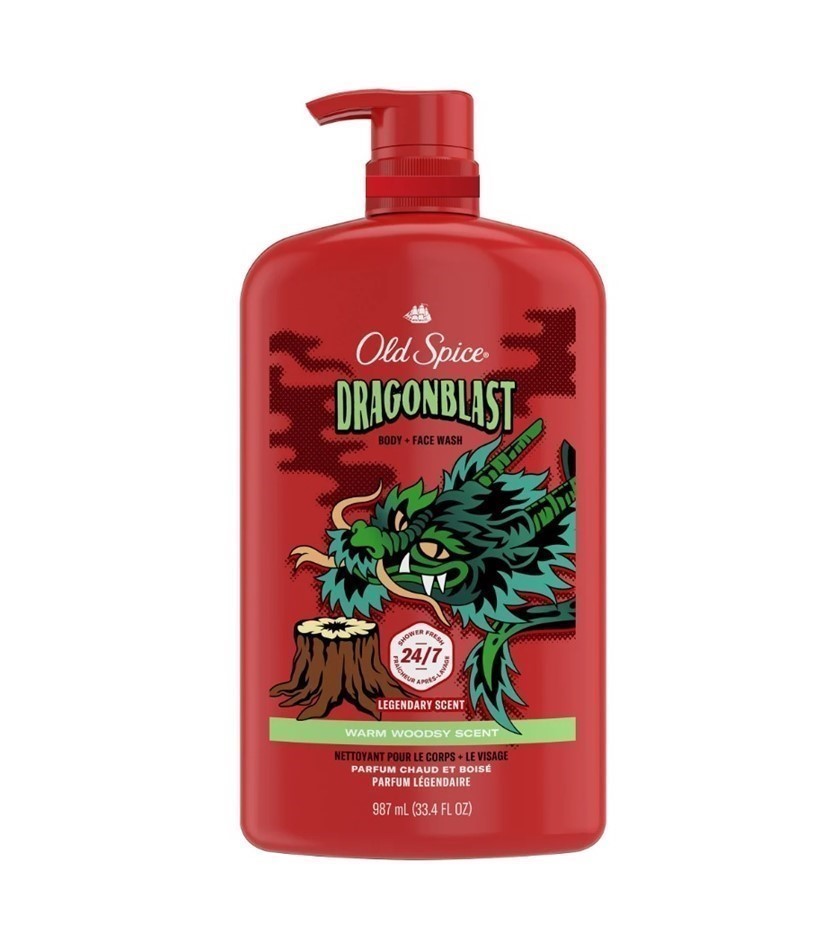 2 x OLD SPICE Body Wash Dragonblast, 987ml.