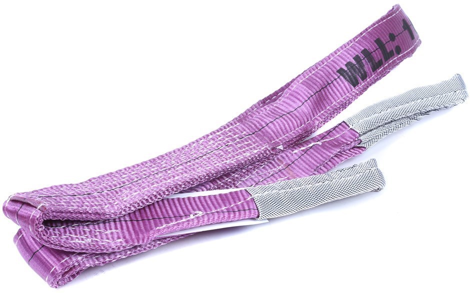 4 x Flat Webb Lifting Slings, WLL 1000kg x 3.5M (with Test Cert).