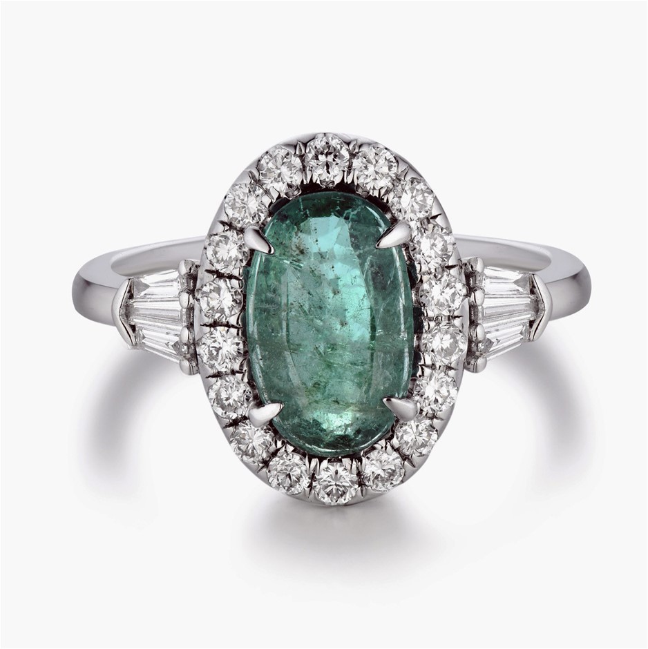 2.30ct Certified Emerald Gold Ring