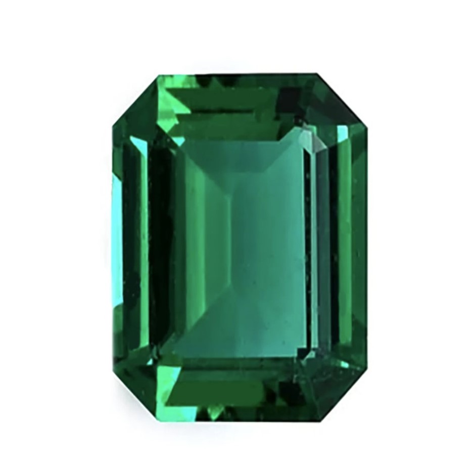 7ct Emerald Cut Lab Green Emerald Gemstones