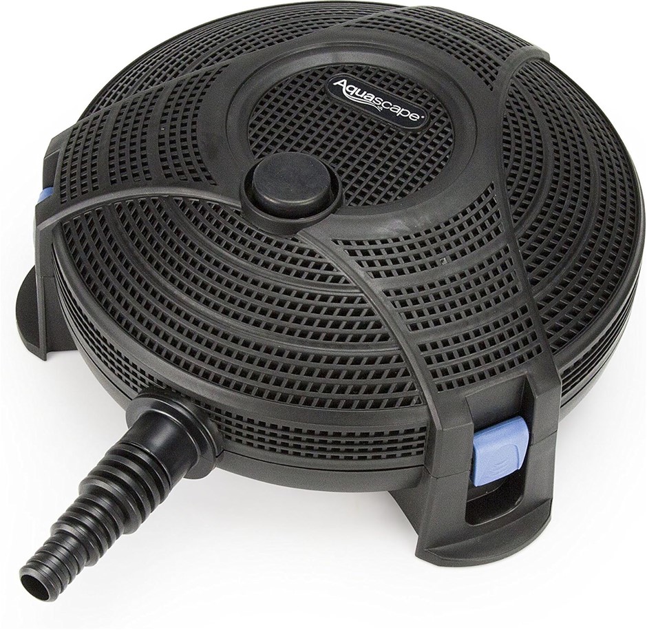 AQUASCAPE Submersible Pond Filter, Black, Small Piece of Pipe or 3/4-inch T