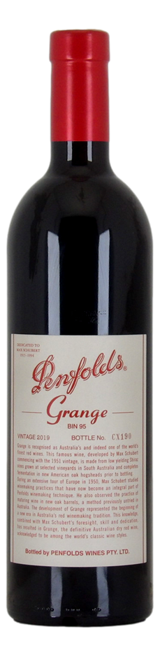 Penfolds Bin 95 Grange 2019 Bottle No.CX190 (1x 750mL), SA.