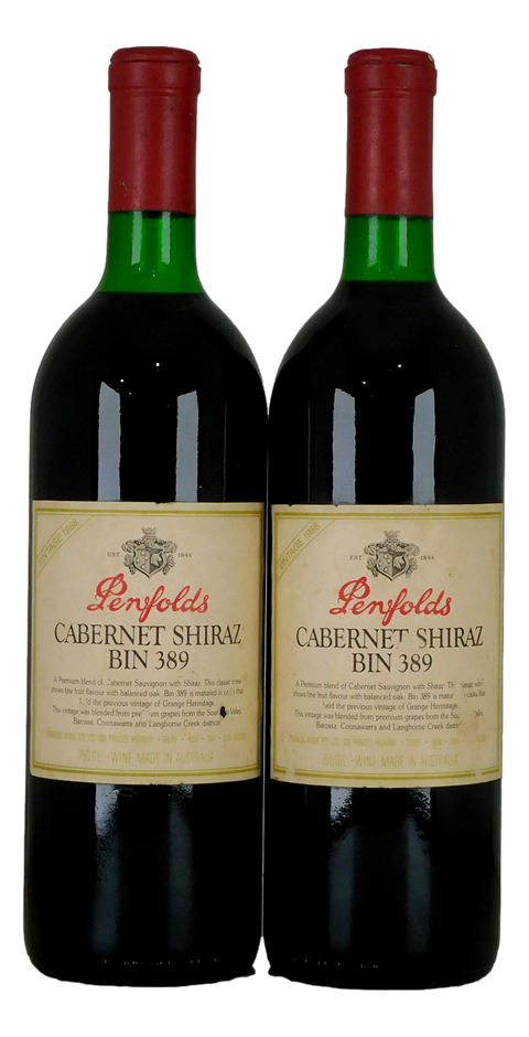Penfolds Bin 389 Cabernet Shiraz 1988 (2x 750mL) SA.
