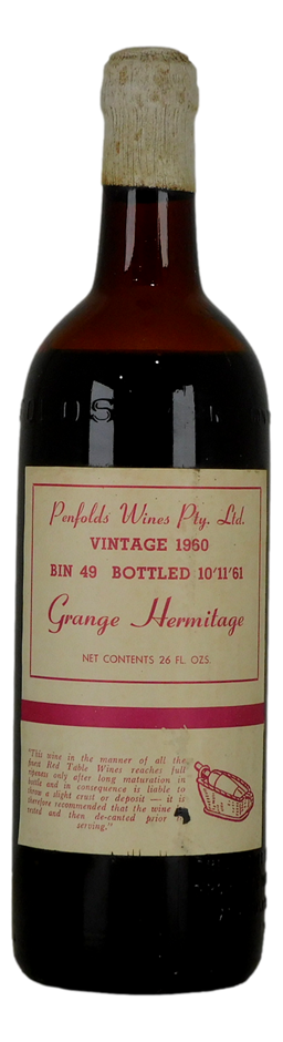 Penfolds Grange Hermitage Bin 45 1960 (1 x 1 Pint 6FL OZ), SA.
