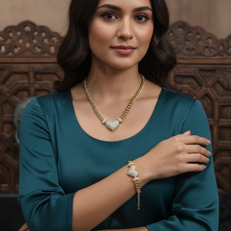 18KGold-filled/Italy Stamped Set Solid Heavy Yellow Gold Filled Chain